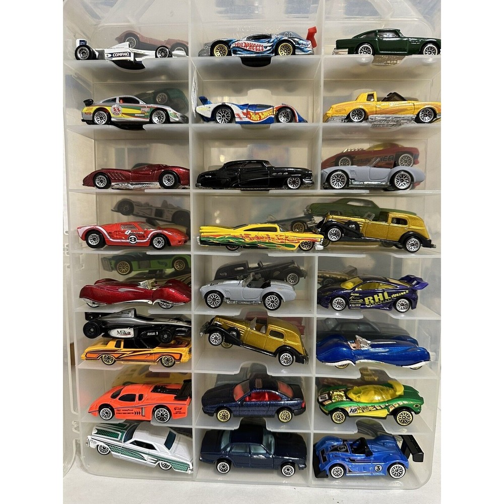 HTF Vintage Hot Wheels Lace Wheels Loose Lot of 57 W/FREE CASE
